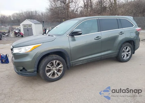2014 Toyota Highlander Le Plus V6 z USA, uszkodzony, nr VIN 5TDBKRFH7ES054193